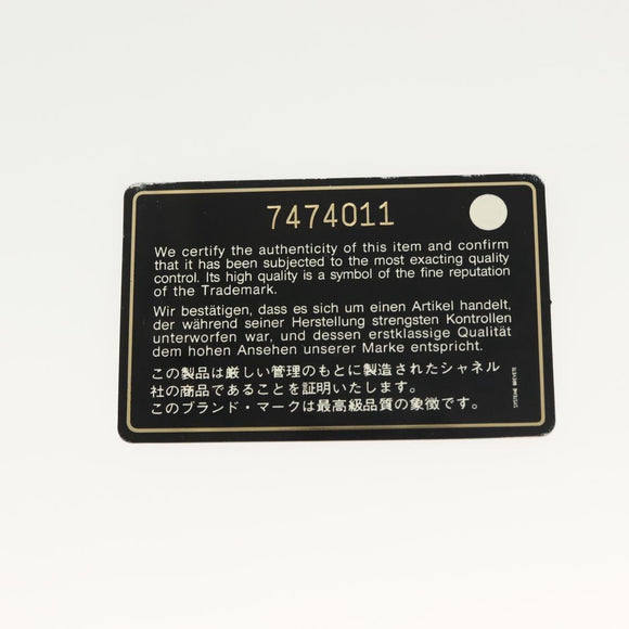 CHANEL Bysy Line Shoulder Bag Canvas Black Silver CC Auth 140489