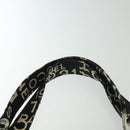 CHANEL Bysy Line Shoulder Bag Canvas Black Silver CC Auth 140489-14