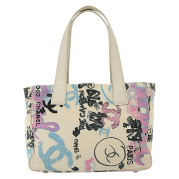 CHANEL New Travel Line Bag Canvas Hawaii Limited White Silver CC Auth 140490 - 0