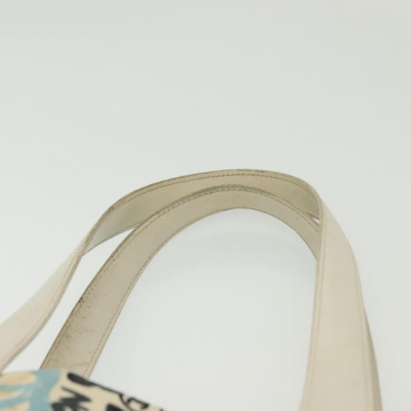 CHANEL New Travel Line Bag Canvas Hawaii Limited White Silver CC Auth 140490