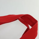 CHANEL Surfline Tote Bag Canvas Blue White Red CC Auth 140491-8