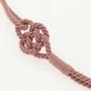 CHANEL Matelasse Chain Bag Knitted Fabrics 2way Pink Silver CC Auth 140495M-8