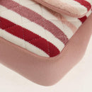 CHANEL Matelasse Chain Bag Knitted Fabrics 2way Pink Silver CC Auth 140495M-18