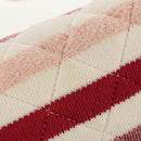 CHANEL Matelasse Chain Bag Knitted Fabrics 2way Pink Silver CC Auth 140495M-21