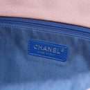 CHANEL Matelasse Chain Bag Knitted Fabrics 2way Pink Silver CC Auth 140495M-25