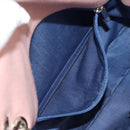 CHANEL Matelasse Chain Bag Knitted Fabrics 2way Pink Silver CC Auth 140495M-29