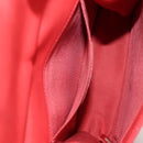 CHANEL Chain Matelasse Shoulder Bag Calf Skin 2way Red Gold CC Auth 140496M-26