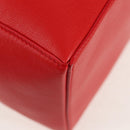 BALENCIAGA 4X4 Hand Bag Leather 2way Red Silver 748197 Auth 140502M-16