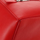BALENCIAGA 4X4 Hand Bag Leather 2way Red Silver 748197 Auth 140502SAM-18