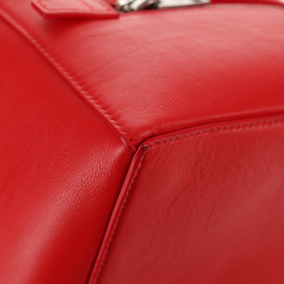 BALENCIAGA 4X4 Hand Bag Leather 2way Red Silver 748197 Auth 140502SAM