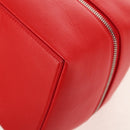 BALENCIAGA 4X4 Hand Bag Leather 2way Red Silver 748197 Auth 140502SAM-19
