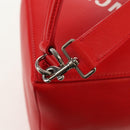 BALENCIAGA 4X4 Hand Bag Leather 2way Red Silver 748197 Auth 140502SAM-20