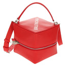 BALENCIAGA 4X4 Hand Bag Leather 2way Red Silver 748197 Auth 140502SAM-13