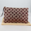 LOUIS VUITTON Monogram Sunshine Express Clutch Bag Bordeaux LV Auth 140504V-12