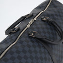 LOUIS VUITTON Damier Cobalt Keepall Bandouliere 55 Boston Bag N41356 Auth 140505-6