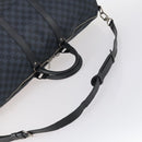 LOUIS VUITTON Damier Cobalt Keepall Bandouliere 55 Boston Bag N41356 Auth 140505-7