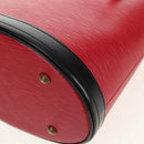 LOUIS VUITTON Epi Bucket PM Shoulder Bag SPO Red Black LV Auth 140506V-17