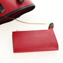 LOUIS VUITTON Epi Bucket PM Shoulder Bag SPO Red Black LV Auth 140506V-18