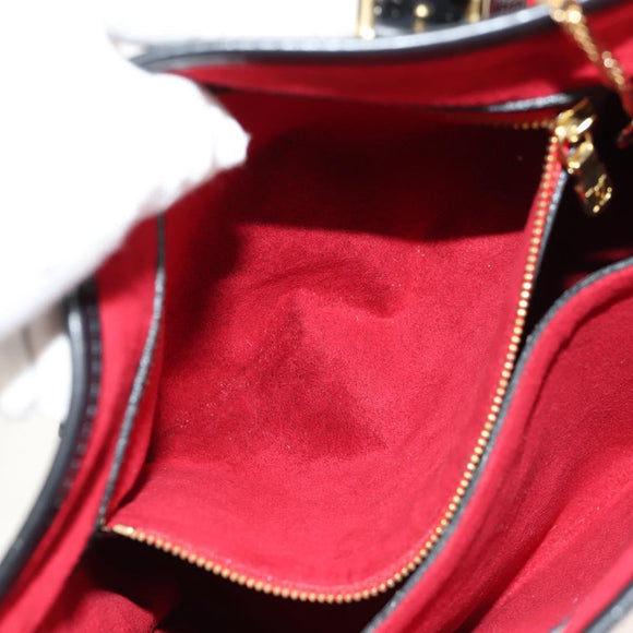 LOUIS VUITTON Epi Bucket PM Shoulder Bag SPO Red Black LV Auth 140506V