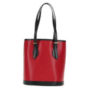 LOUIS VUITTON Epi Bucket PM Shoulder Bag SPO Red Black LV Auth 140506V-13