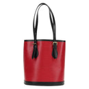 LOUIS VUITTON Epi Bucket PM Shoulder Bag SPO Red Black LV Auth 140506V-2