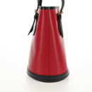 LOUIS VUITTON Epi Bucket PM Shoulder Bag SPO Red Black LV Auth 140506V-4