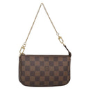 LOUIS VUITTON Damier Ebene Mini Pochette Accessoires Pouch N58009 LV Auth 140513-1