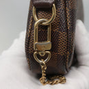 LOUIS VUITTON Damier Ebene Mini Pochette Accessoires Pouch N58009 LV Auth 140513-18