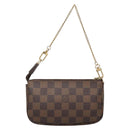 LOUIS VUITTON Damier Ebene Mini Pochette Accessoires Pouch N58009 LV Auth 140513-2