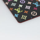 LOUIS VUITTON Monogram Multicolor Etui Miroir Mirror Black M92651 LV Auth 140516-16
