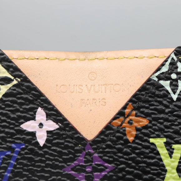 LOUIS VUITTON Monogram Multicolor Etui Miroir Mirror Black M92651 LV Auth 140516