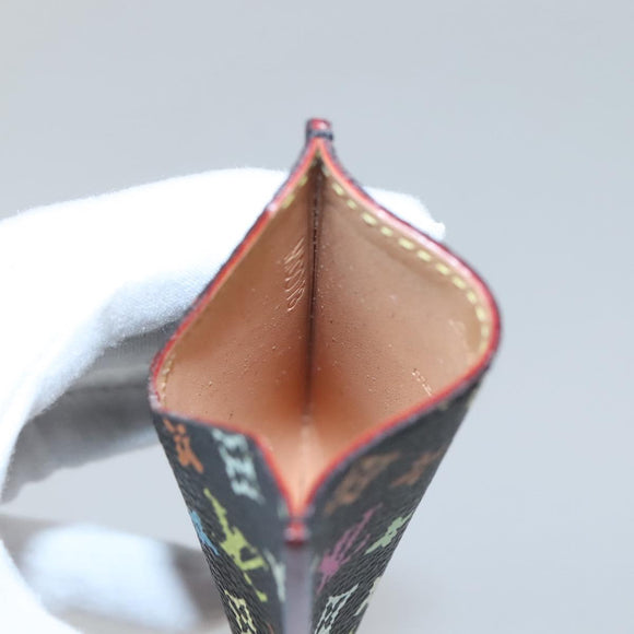 LOUIS VUITTON Monogram Multicolor Etui Miroir Mirror Black M92651 LV Auth 140516