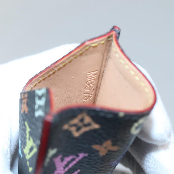 LOUIS VUITTON Monogram Multicolor Etui Miroir Mirror Black M92651 LV Auth 140516