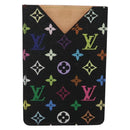 LOUIS VUITTON Monogram Multicolor Etui Miroir Mirror Black M92651 LV Auth 140516-13
