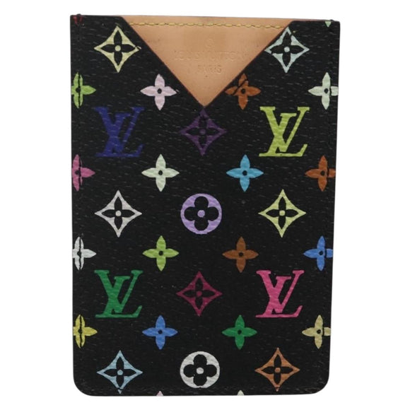 LOUIS VUITTON Monogram Multicolor Etui Miroir Mirror Black M92651 LV Auth 140516