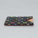 LOUIS VUITTON Monogram Multicolor Etui Miroir Mirror Black M92651 LV Auth 140516-4