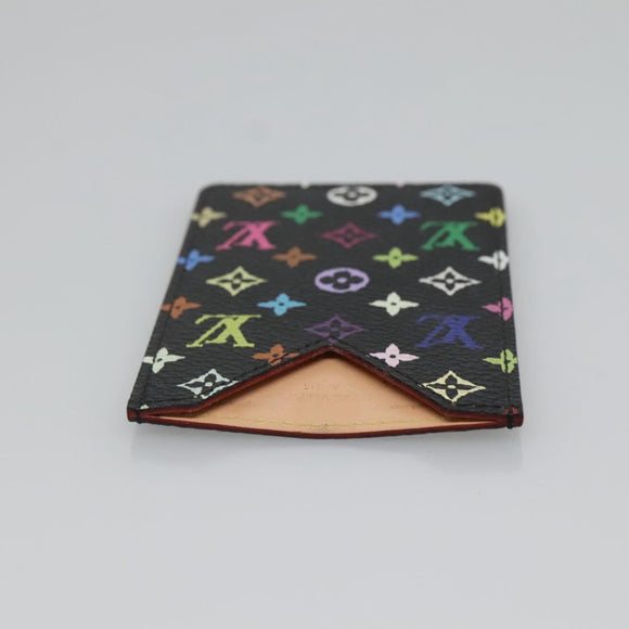 LOUIS VUITTON Monogram Multicolor Etui Miroir Mirror Black M92651 LV Auth 140516