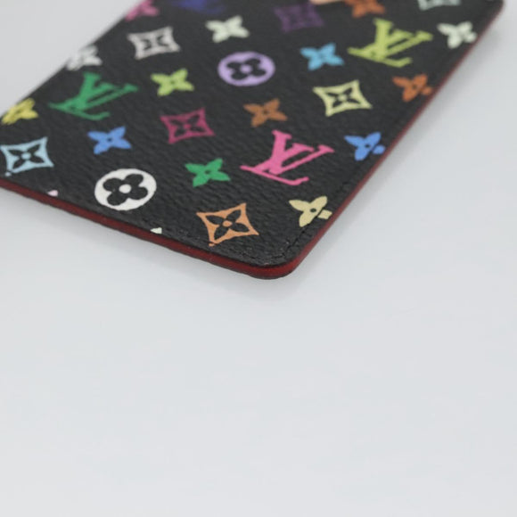 LOUIS VUITTON Monogram Multicolor Etui Miroir Mirror Black M92651 LV Auth 140516