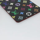 LOUIS VUITTON Monogram Multicolor Etui Miroir Mirror Black M92651 LV Auth 140516-14