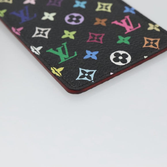 LOUIS VUITTON Monogram Multicolor Etui Miroir Mirror Black M92651 LV Auth 140516