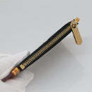 LOUIS VUITTON Multicolor Pochette Cles Coin Purse Black M13664 Auth 140517V-5