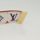 LOUIS VUITTON Monogram Multicolor Ceinture Belt White LV Auth 140518-7