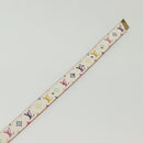 LOUIS VUITTON Monogram Multicolor Ceinture Belt White LV Auth 140518-8