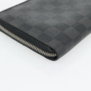 LOUIS VUITTON Damier Graphite Illustre Zippy Organizer Wallet N63002 Auth 140524-16