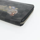 LOUIS VUITTON Damier Graphite Illustre Zippy Organizer Wallet N63002 Auth 140524-7