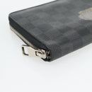 LOUIS VUITTON Damier Graphite Illustre Zippy Organizer Wallet N63002 Auth 140524-14