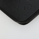 LOUIS VUITTON Monogram Empreinte Zippy Portemonnee Zwart M61864 LV Auth 140525-16