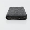 LOUIS VUITTON Monogram Empreinte Zippy Portemonnee Zwart M61864 LV Auth 140525-6