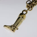 GUCCI GG Canvas Sherry Line Shoulder Bag Black Gold 144388 Auth 140536-9