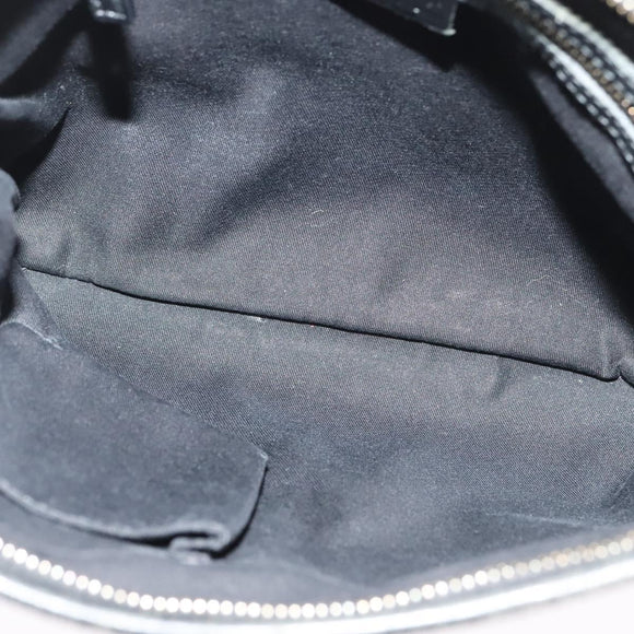 GUCCI GG Canvas Sherry Line Shoulder Bag Black Gold 144388 Auth 140536